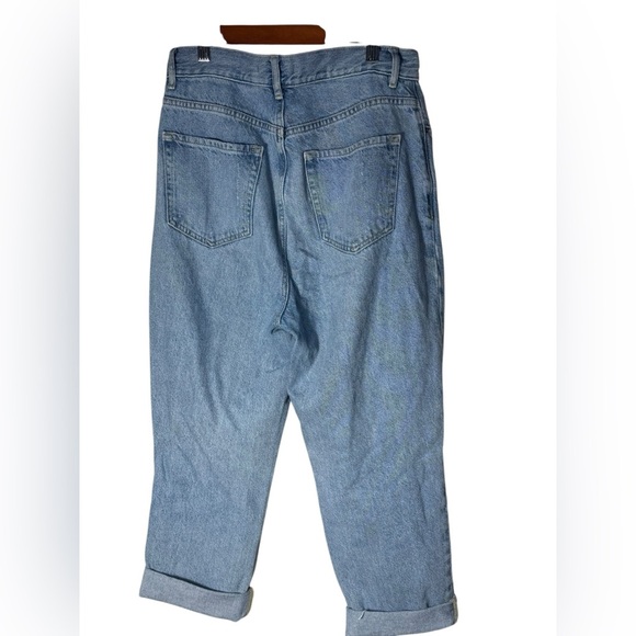 Pacsun Straight Leg Jeans‎ Size 28 High Rise Button Fly Distressed Light Wash - Picture 8 of 11